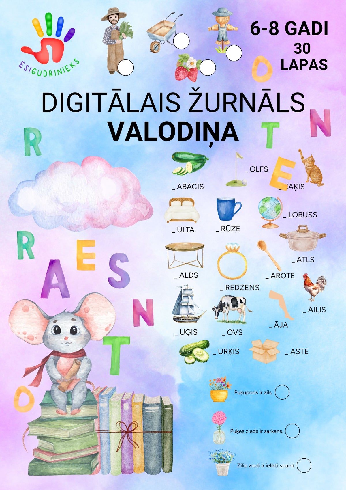 Žurnāls VALODIŅA 6-8 gadi gatavojies skolai